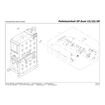 Vue éclatée SP Dual 15-22-28 kW - Système WOS automatique (s09)