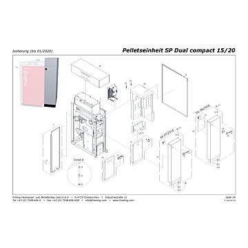 Vue éclatée SP Dual Compact 15-20 kW - Isolation (jusqu'à 01/2020) (s06a)