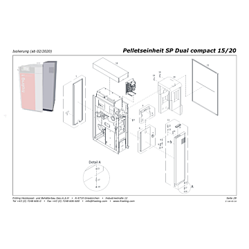 Vue éclatée SP Dual Compact 15-20 kW - Isolation (à partir de 02/2020) (s06b)