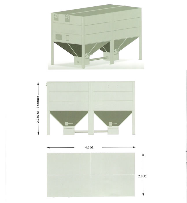 dimensions silo à pellet 6 tonnes