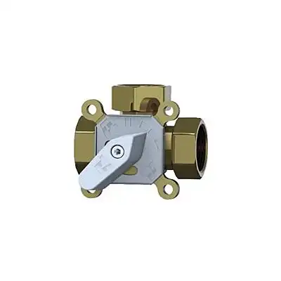 Vanne 3 Voies En Laiton - Filetage Interne DN15, Pression 1.6 MPa, Pour Eau/Huile/Gaz - 10